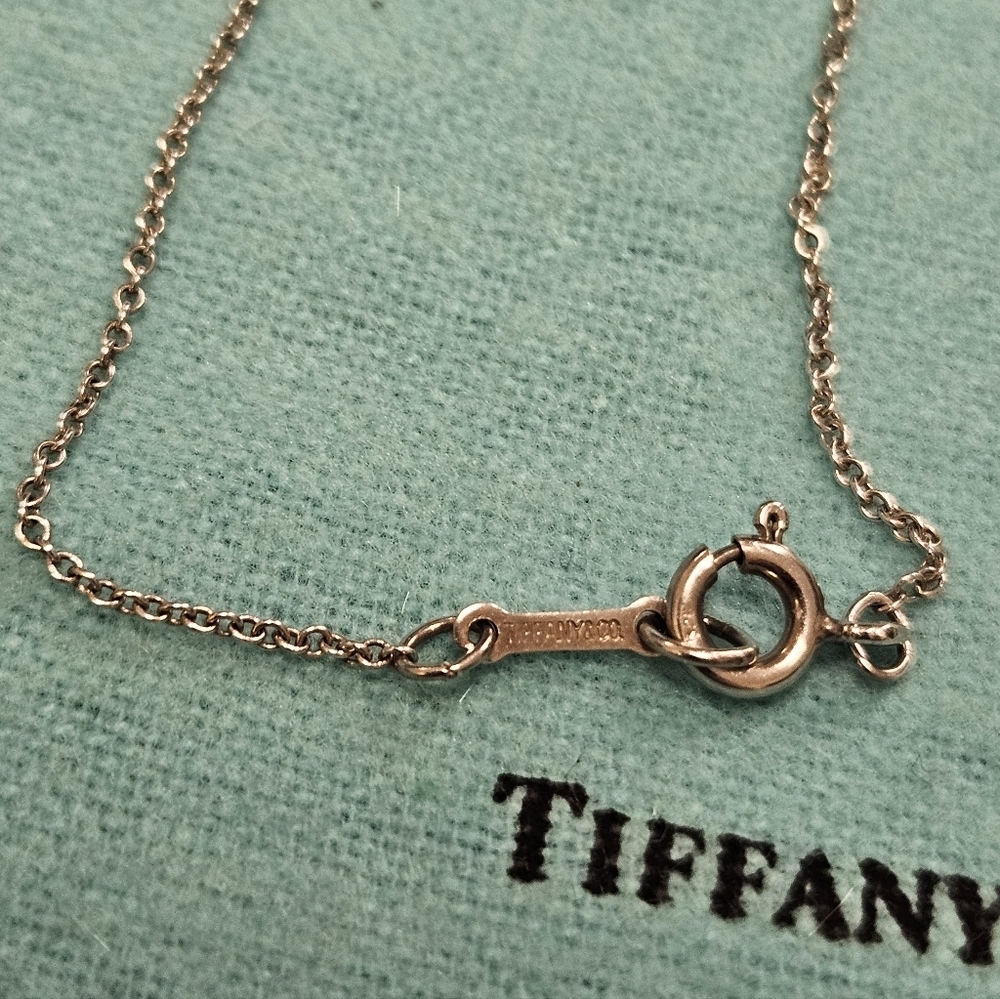 Tiffany & Co. 925 Sterling Silver Bean Pendant & 16" Chain FULL INCLUSION - Picture 8 of 12